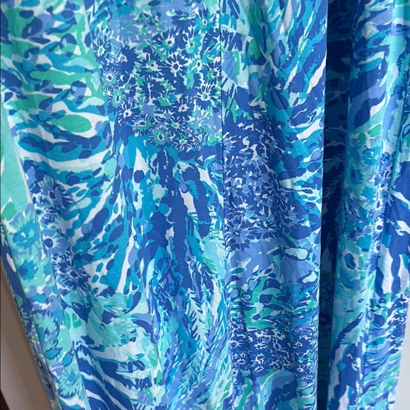 Lilly Pulitzer Blue and Green Maxi Dress - Picture 8 of 8